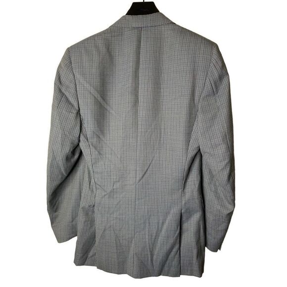 Canali 100% wool blazer suit jacket patterned double vented men's size 52 - Picture 2 of 6